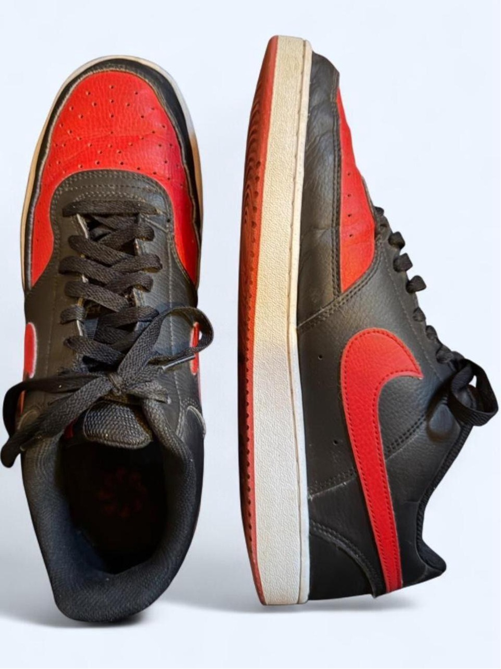 Nike Black and Red Low-Top Men's Sneakers 12 M